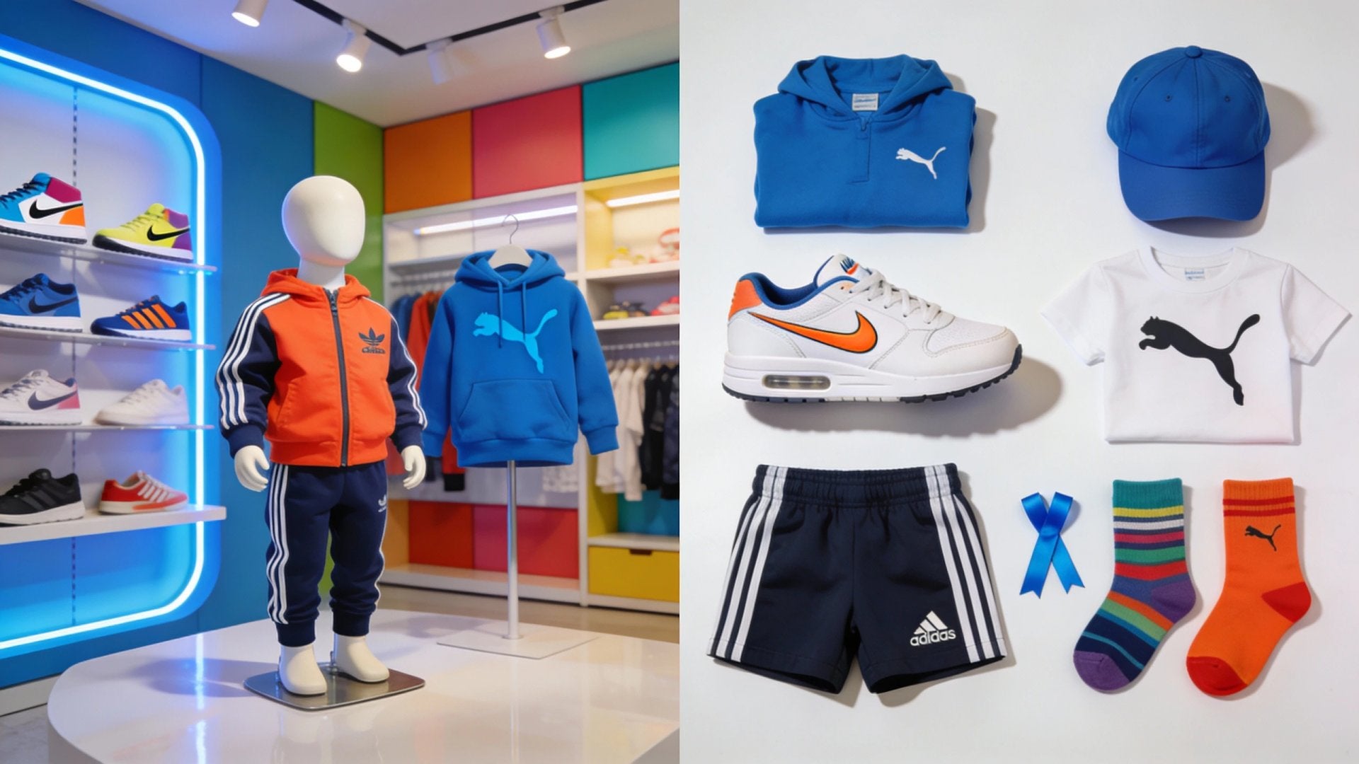Mode enfant Nike Adidas Puma authentique Algérie - Sneakers et vêtements