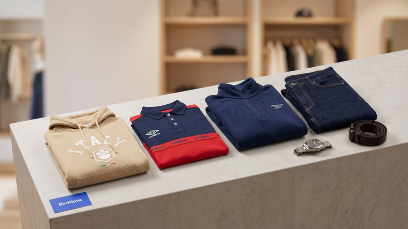 Vetements homme polos hoodies jeans vestes Lumberjack Reebok Umbro Depart Algerie BirdNova