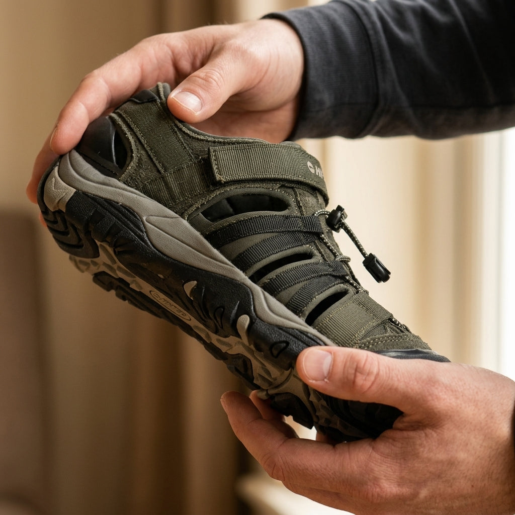Sandales Hi-tec Shaol Bay Sea Turtle-taupe confort optimal hommes détail produit - BirdNova Algérie