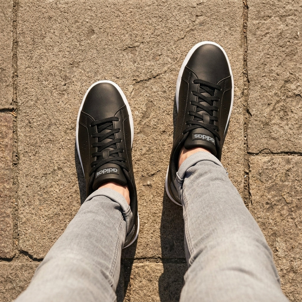 Baskets Hommes Adidas Advantage 2.0 vue de dessus en situation - BirdNova Algérie