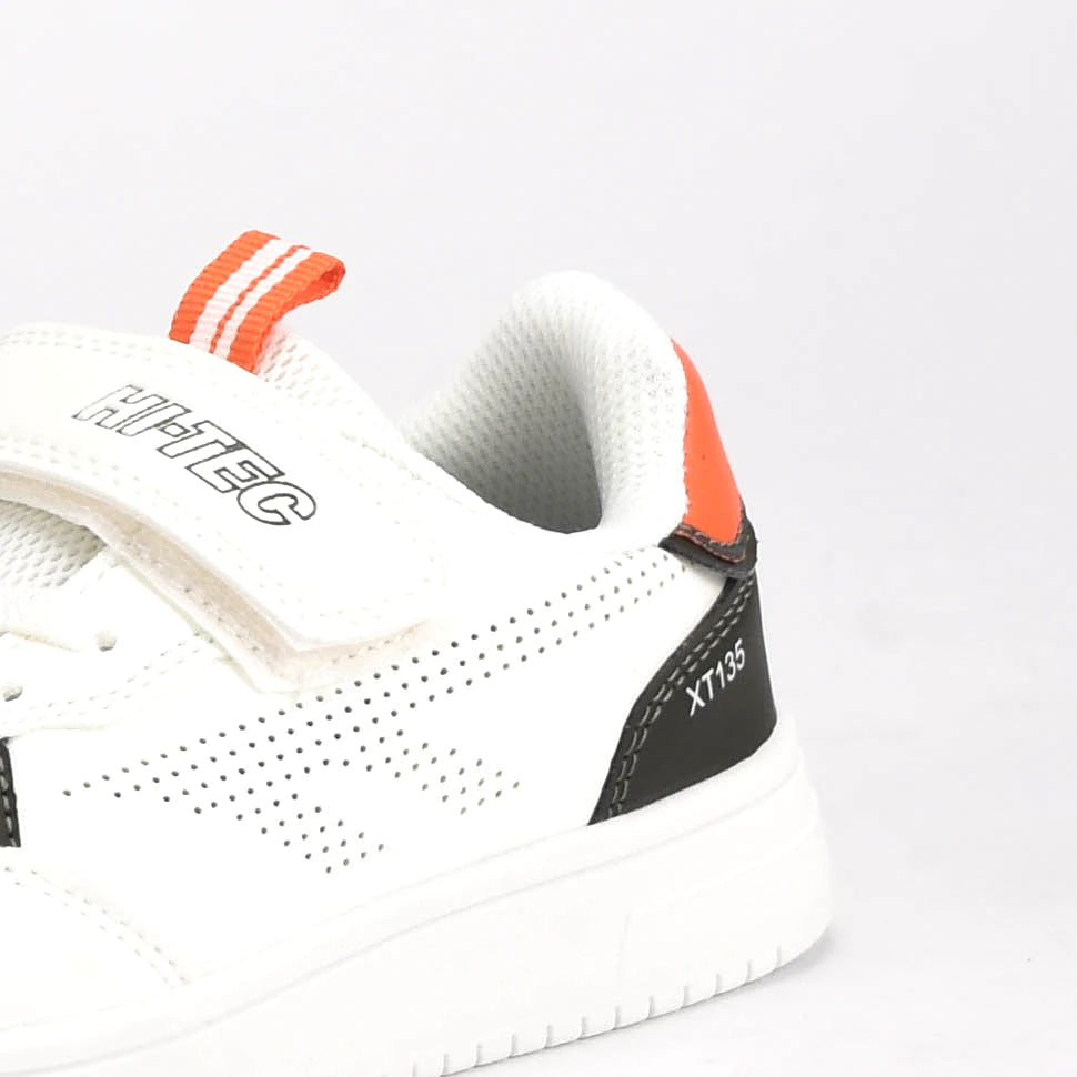 Hi-Tec XT135 enfant blanc & orange vue profil — basket originale BirdNova Algérie