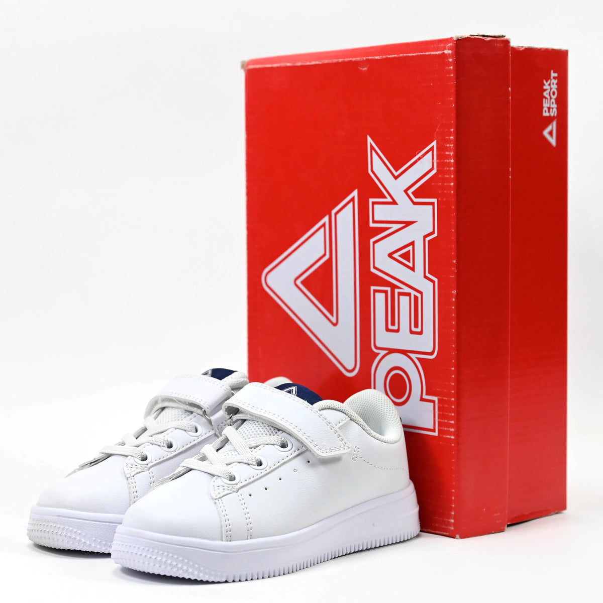Peak Kids blanc marine — basket enfant à bride scratch BirdNova Algérie
