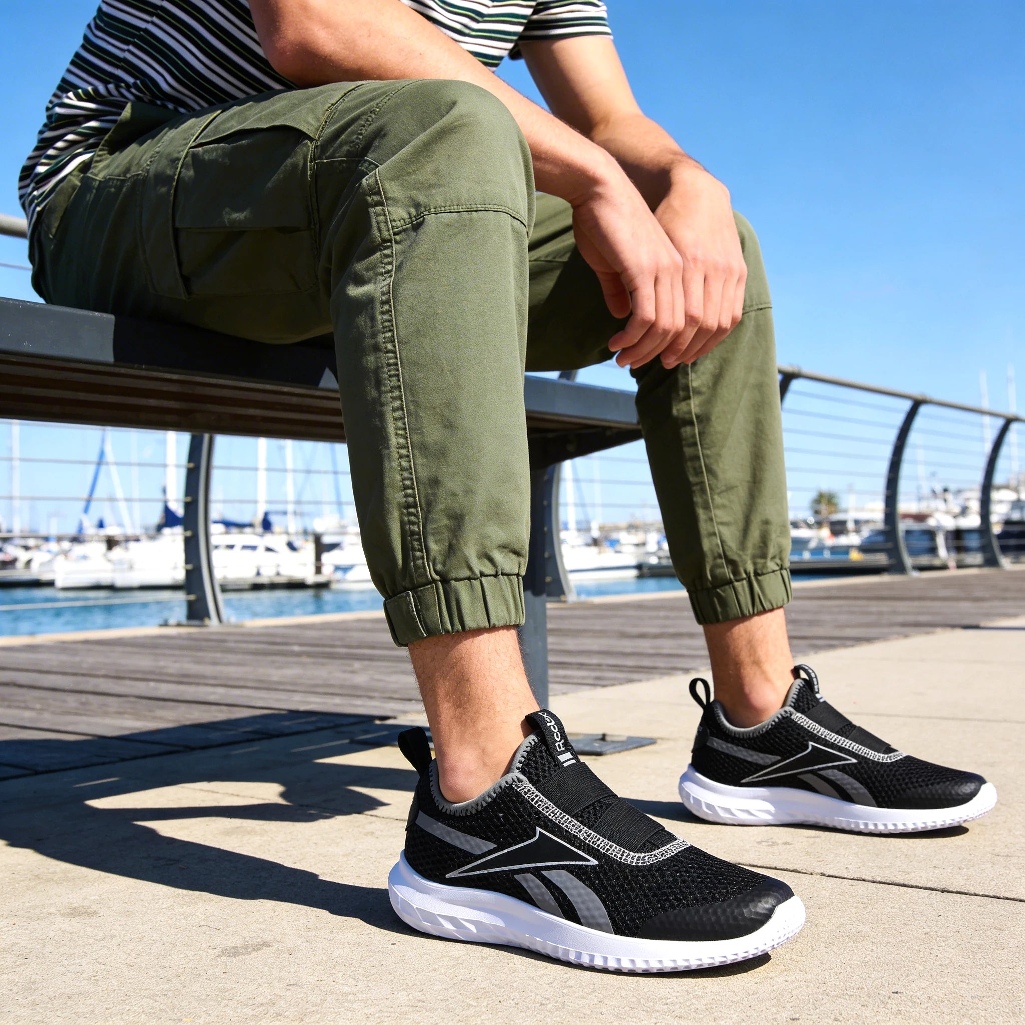 Baskets Reebok Rush Runner Slip On style tendance enfant et bébé - BirdNova Algérie