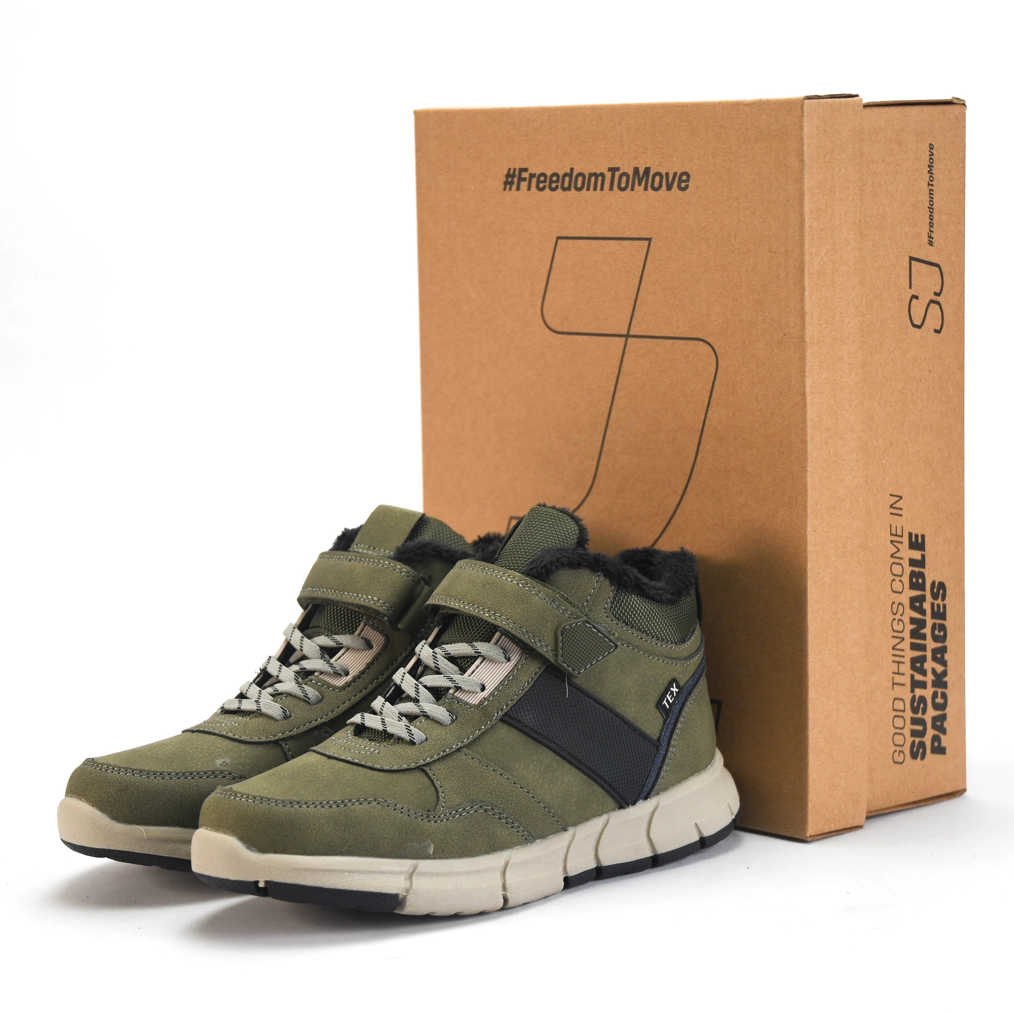 Baskets Enfant et Bébé Safety jogger Shoes vue de face avec boîte - BirdNova Algérie