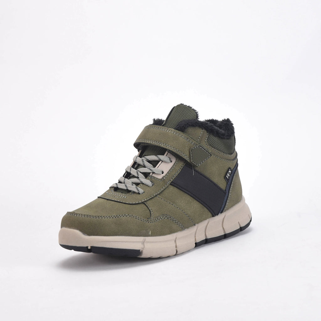 Baskets Enfant et Bébé Safety jogger Shoes détail de l'empeigne et des lacets - BirdNova Algérie