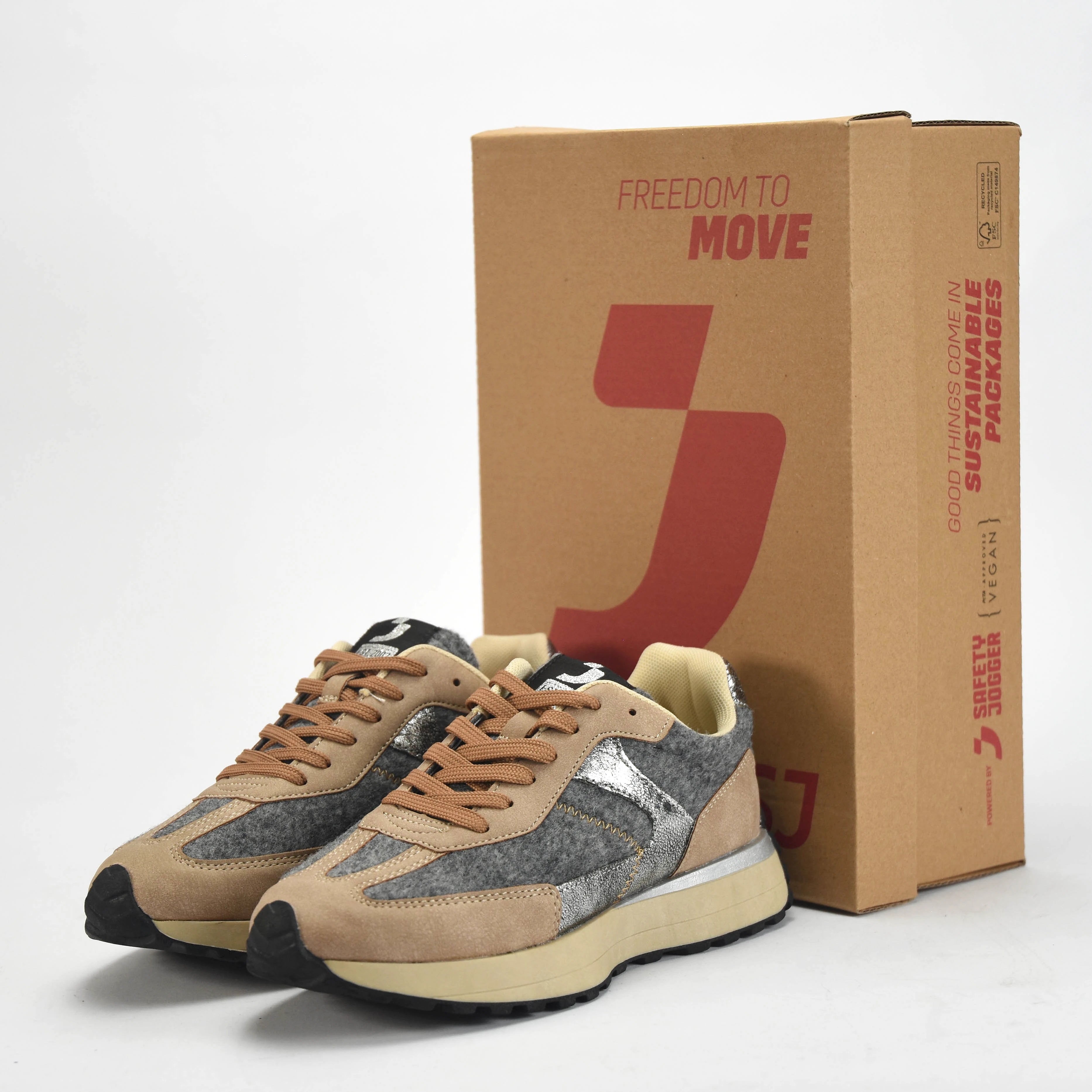 Baskets Femmes Safety jogger Shoes vue de face avec emballage - BirdNova Algérie