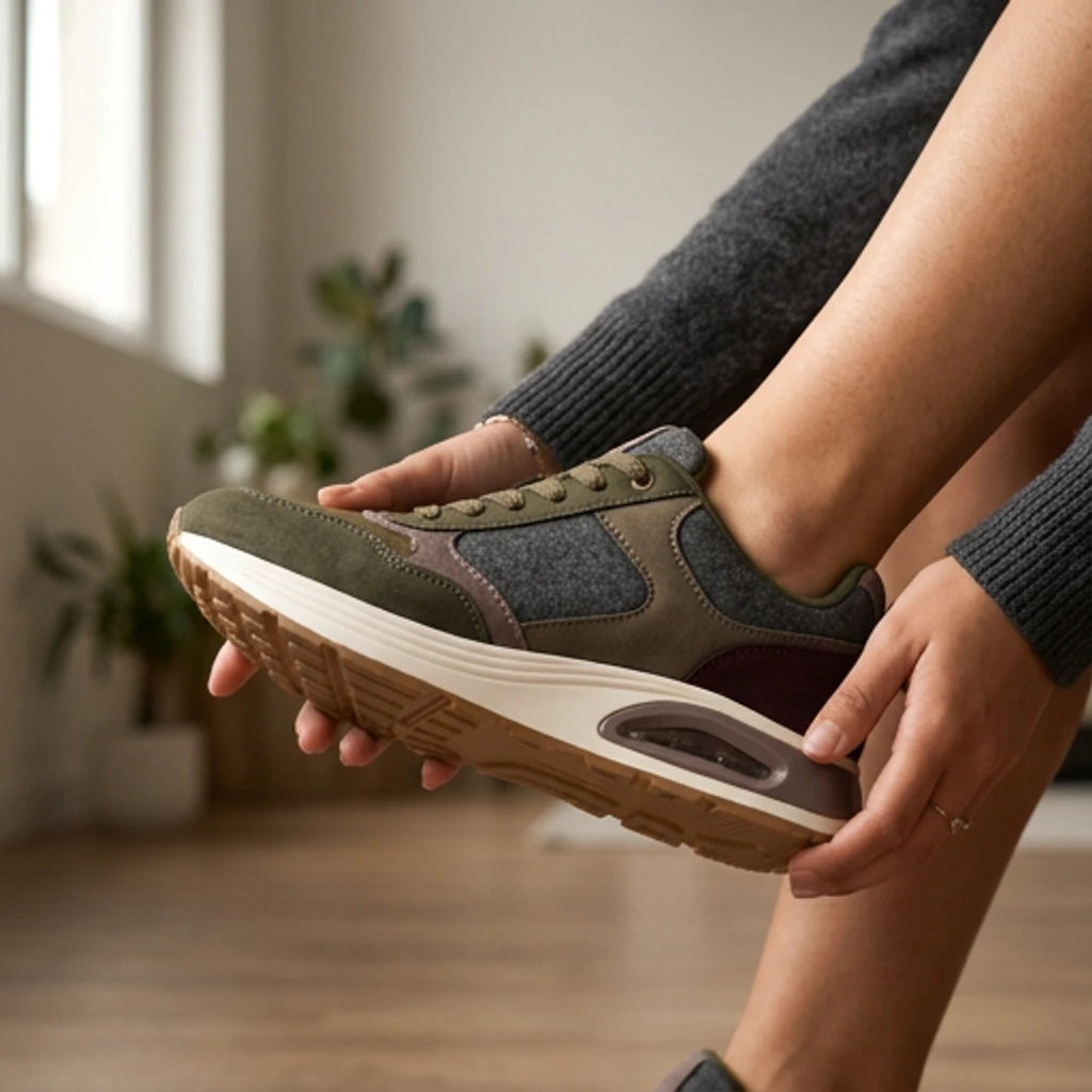 Baskets Femmes Safety jogger Shoes détail produit en situation - BirdNova Algérie