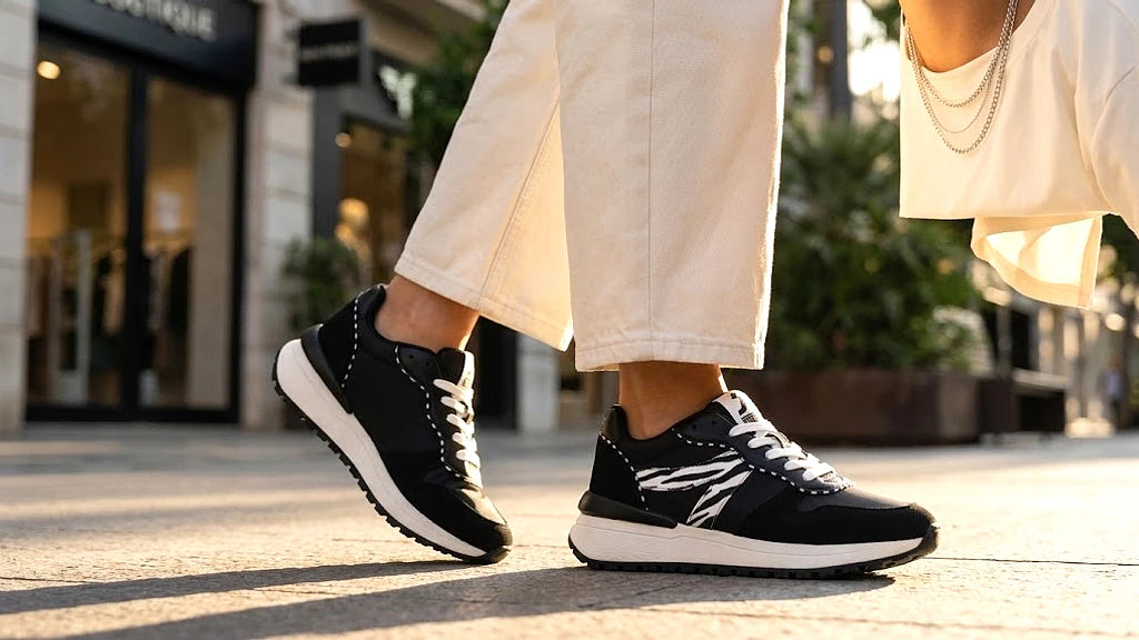 Baskets Safety jogger Shoes porté en contexte urbain femmes - BirdNova Algérie