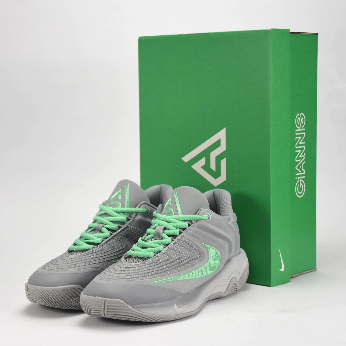 Nike Giannis Immortality 4 Gris/Vert Menthe — original BirdNova Algérie