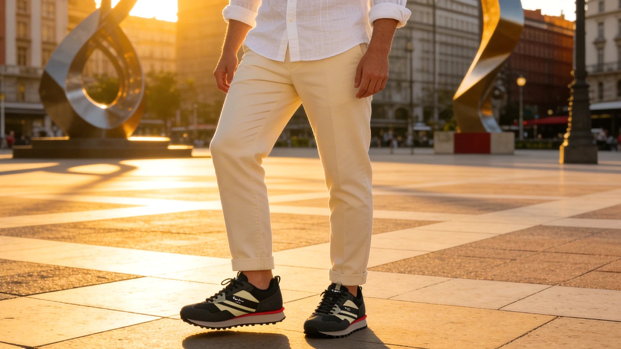 Baskets Pepe jeans Shoes porté en contexte urbain hommes - BirdNova Algérie