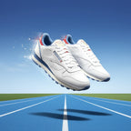 Baskets Hommes Reebok BASKET REEBOK CLASSIC LEATHER vue de face sur fond bleu - BirdNova Algérie