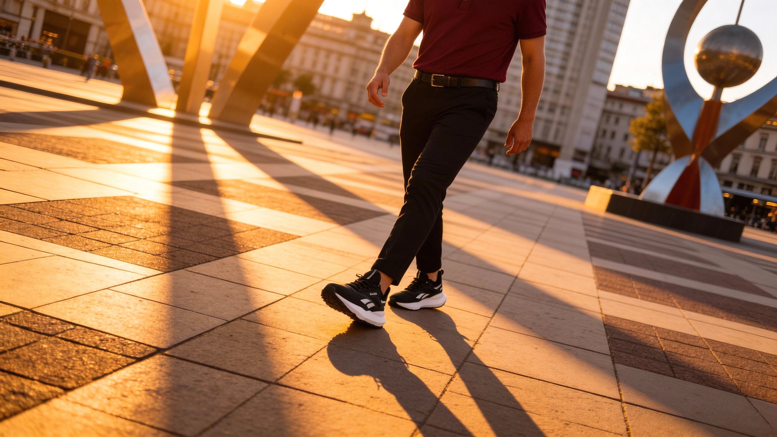 Baskets Reebok Cityride porté en contexte urbain hommes - BirdNova Algérie