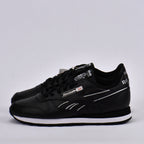 Baskets Hommes Reebok Classic Leather Black/Black/White vue de profil gauche - BirdNova Algérie