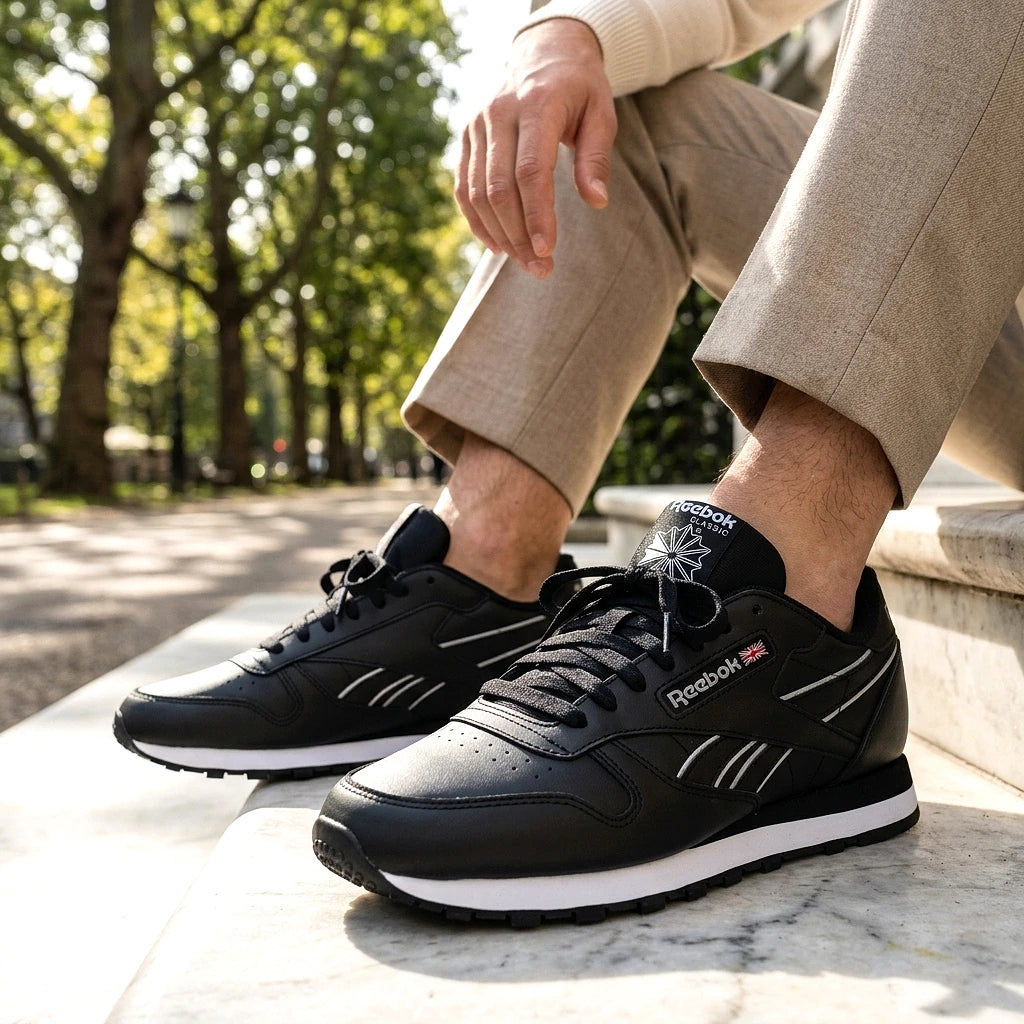 Baskets Reebok Classic Leather Black/black/white qualité durable hommes - BirdNova Algérie