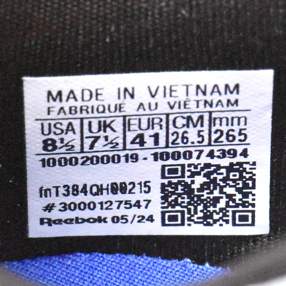 Détail de l'étiquette de taille des Baskets Hommes Reebok Classic Leather Clip Ftwwht/Purgry/Vecb - BirdNova Algérie