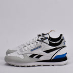 Baskets Hommes Reebok Classic Leather Clip Ftwwht/Purgry/Vecb vue de profil gauche - BirdNova Algérie