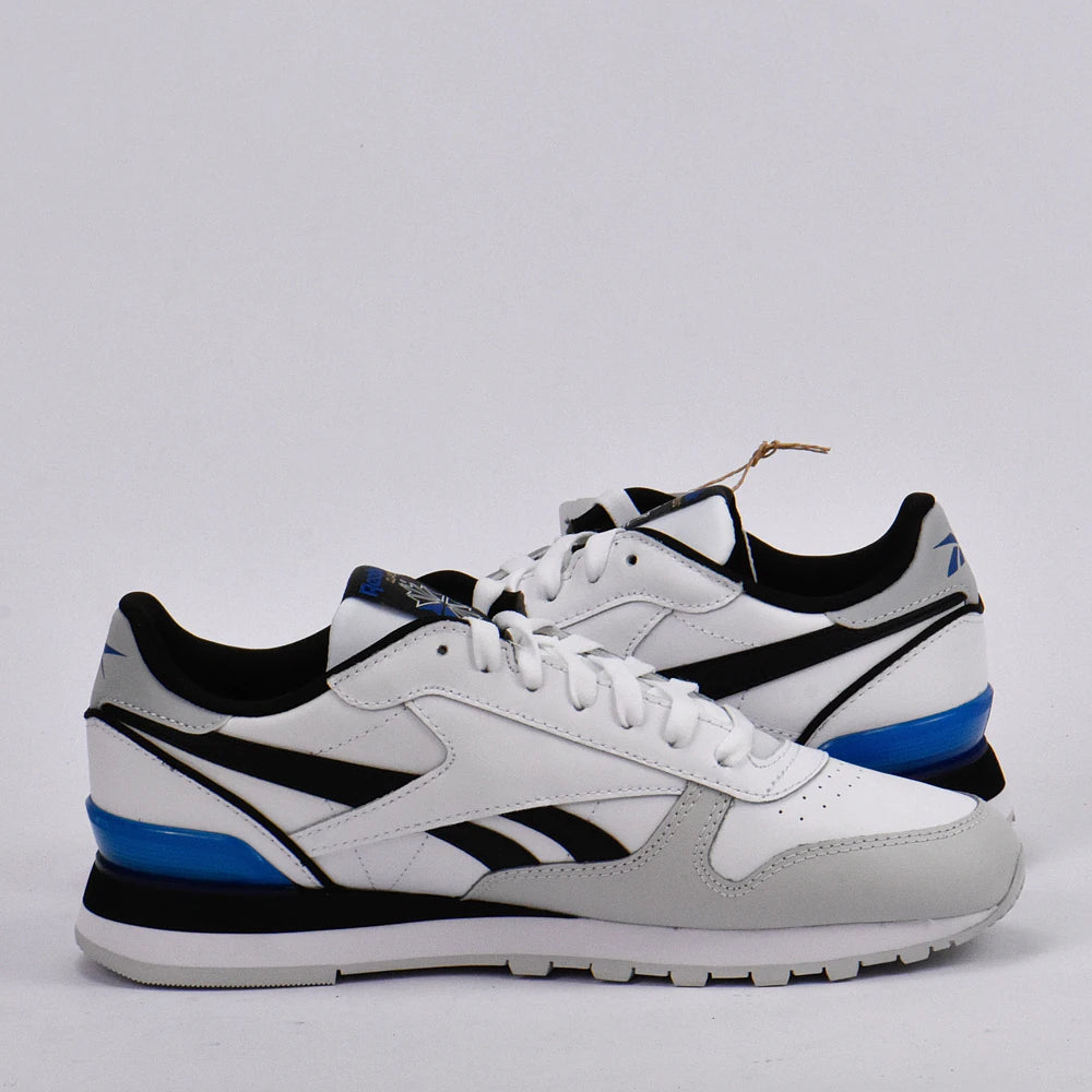 Baskets Hommes Reebok Classic Leather Clip Ftwwht/Purgry/Vecb vue de profil droit - BirdNova Algérie