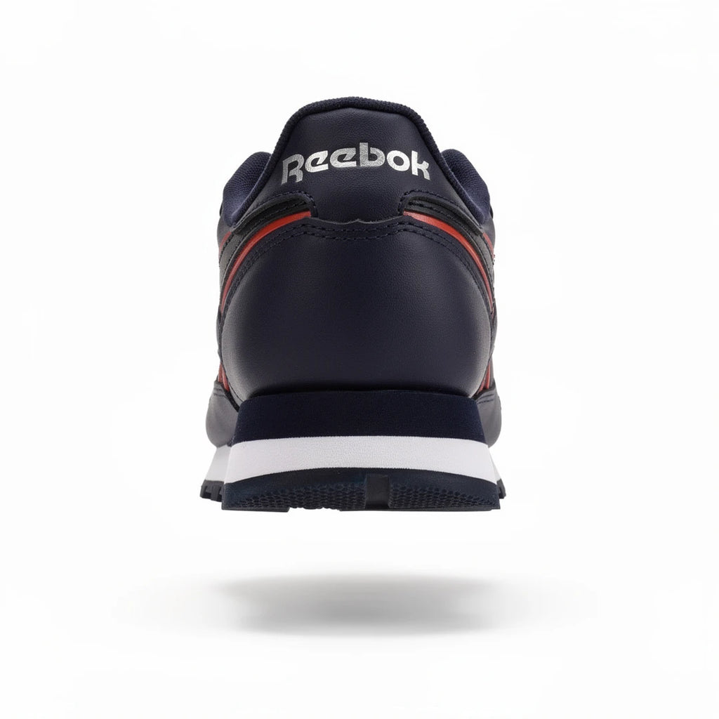 Baskets Hommes Reebok Reebok Classic Leather Navy/Navy/White vue arrière fond studio - BirdNova Algérie