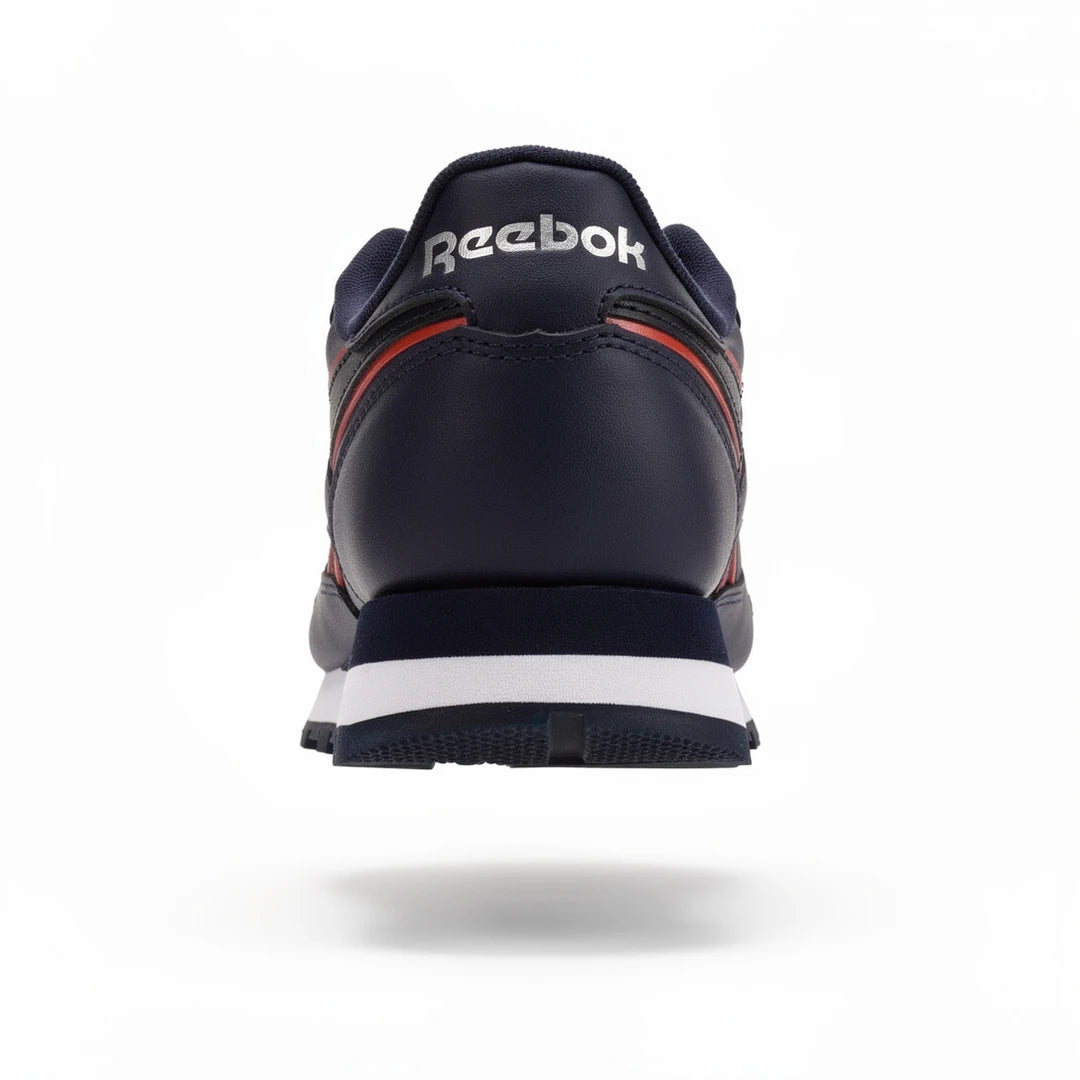 Baskets Hommes Reebok Reebok Classic Leather Navy/Navy/White vue arrière fond studio - BirdNova Algérie