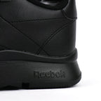Détail logo Reebok embossé sur semelle intermédiaire des Baskets Hommes Reebok Ramble Black/Black/Grey5 - BirdNova Algérie