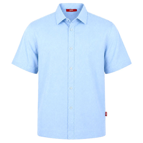 Depart Chemise En Lin Bleu Ciel Homme — vue de face, original BirdNova Algérie