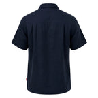 Depart Chemise Lin Bleu Marine — vue de dos, original BirdNova Algérie