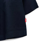 Depart Chemise Lin Bleu Marine — détail ourlet et manche, original BirdNova Algérie