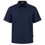 Depart Chemise En Lin Bleu Marine Homme — vue de face, original BirdNova Algérie