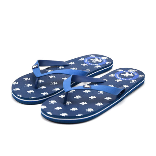 Beverly Hills Polo Club Claquette Motif Repete Bleu Marine - original BirdNova Algerie