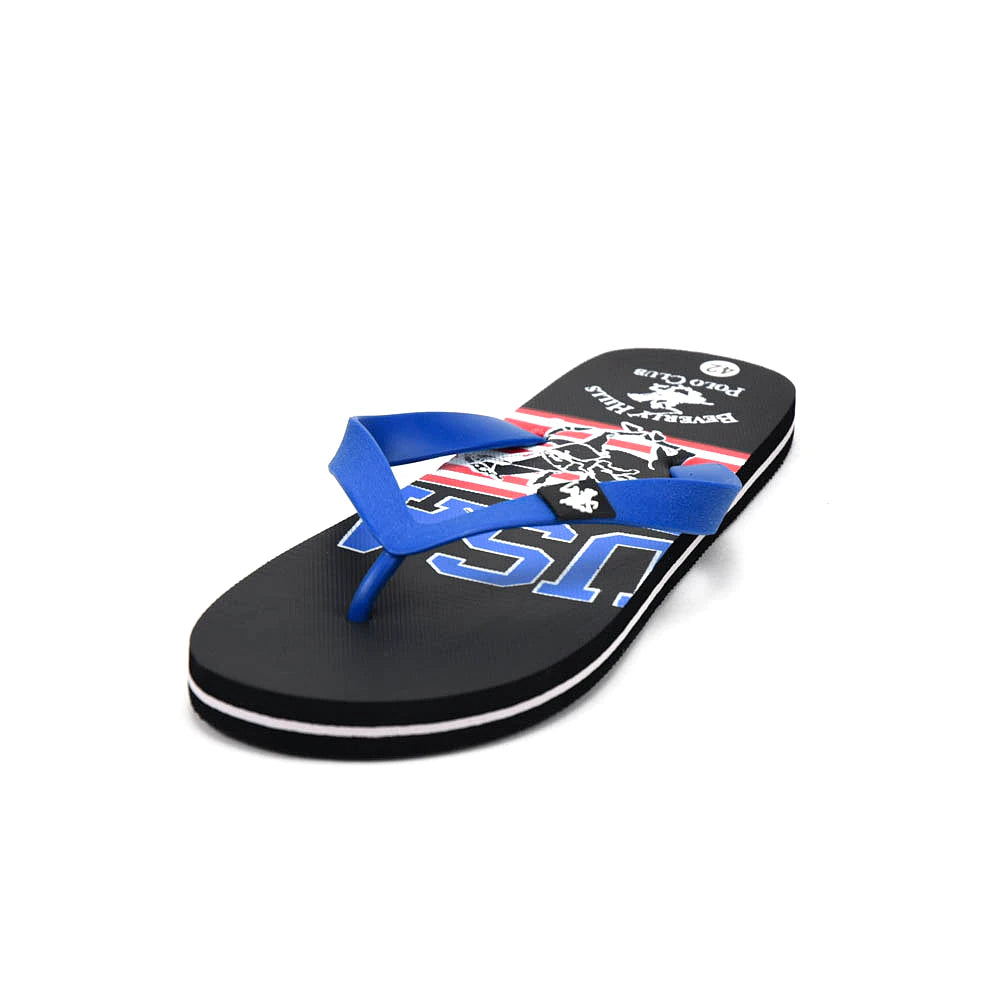 Beverly Hills Polo Club Claquette USA Noir - semelle detail | BirdNova