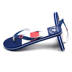 Beverly Hills Polo Club Claquette Flag Block Bleu Marine - semelle detail | BirdNova