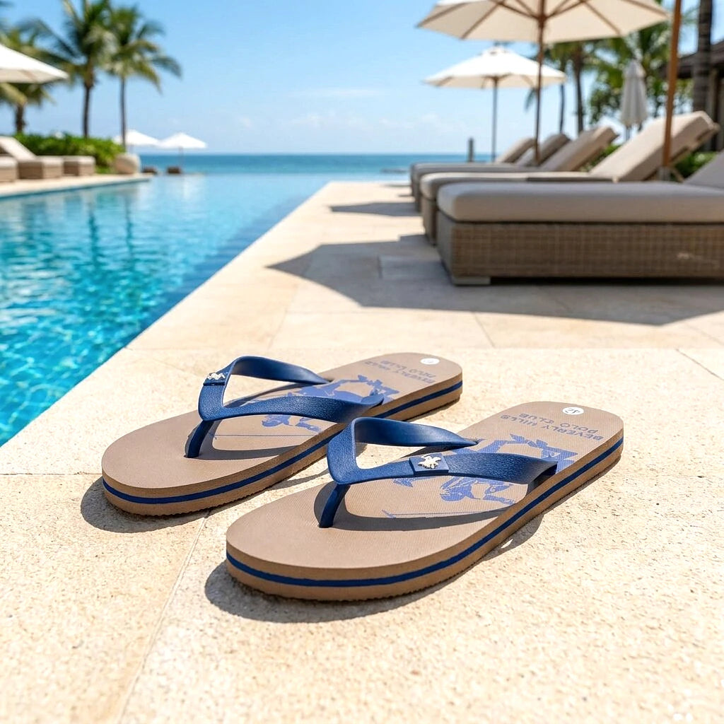 Sandales homme Beverly Hills Polo Club marron - semelle | BirdNova Algérie