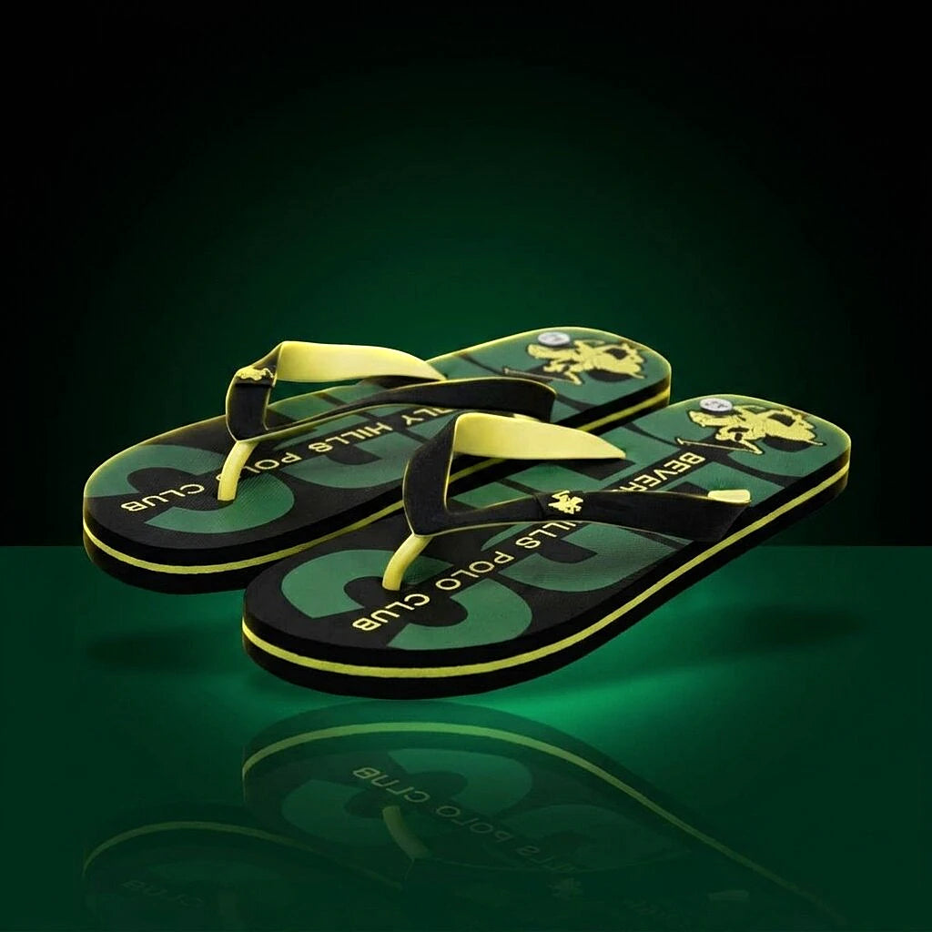 Beverly Hills Polo Club Claquette Allover Vert - vue 3 | BirdNova