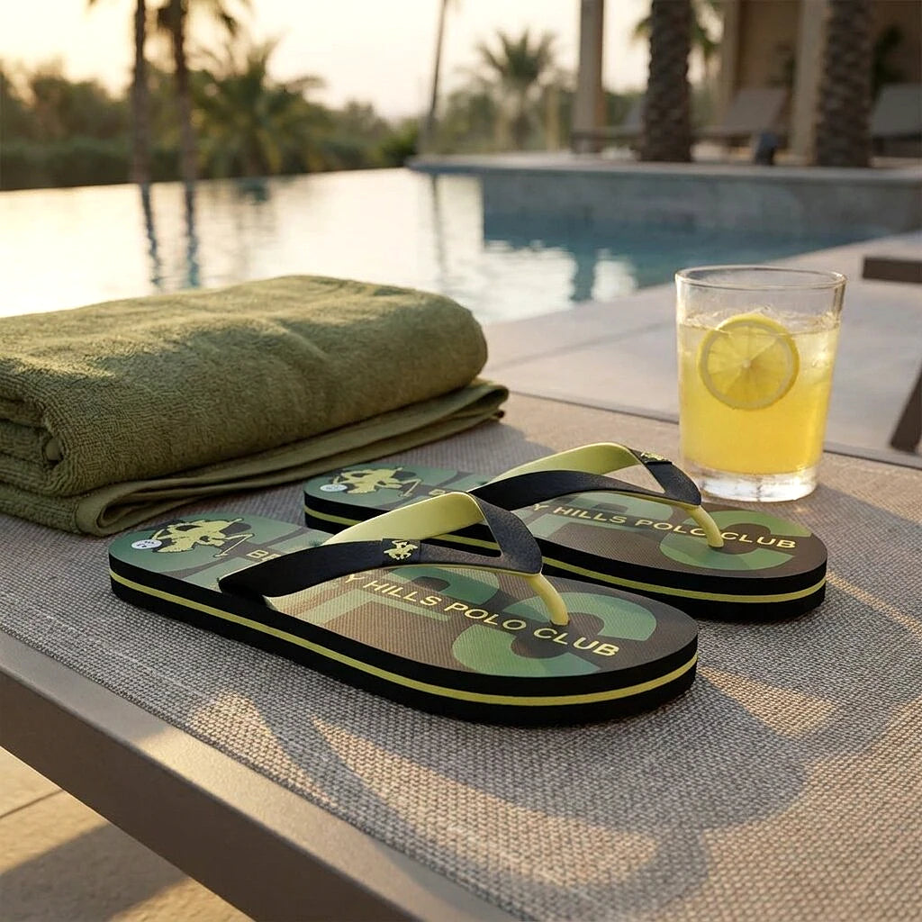 Beverly Hills Polo Club Claquette Allover Vert - vue 4 | BirdNova