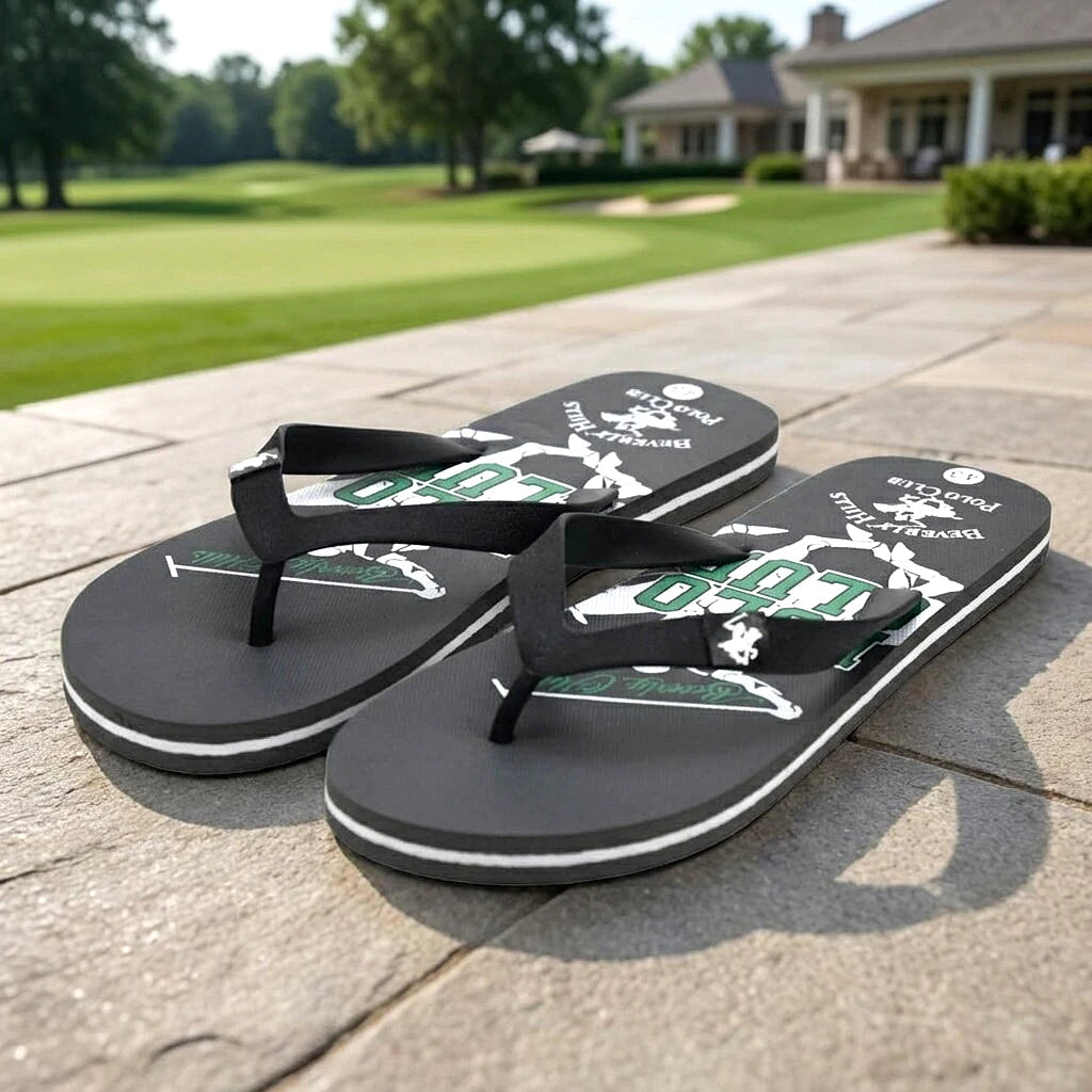 Beverly Hills Polo Club Claquette Wordmark Gris - vue 4 | BirdNova
