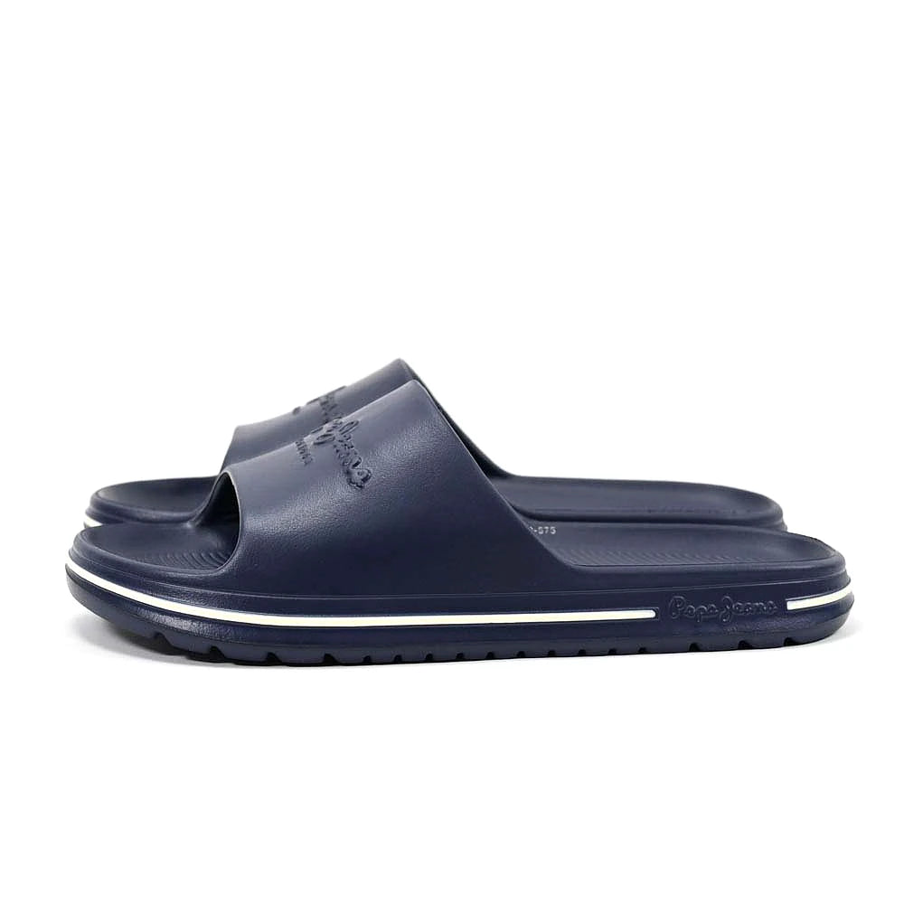 Pepe Jeans Beach Slide Bleu Marine vue laterale - BirdNova Algerie