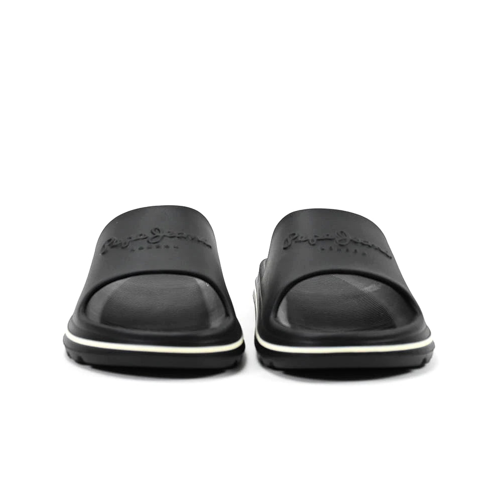 Pepe Jeans Beach Slide Noire vue avant paire - BirdNova Algerie