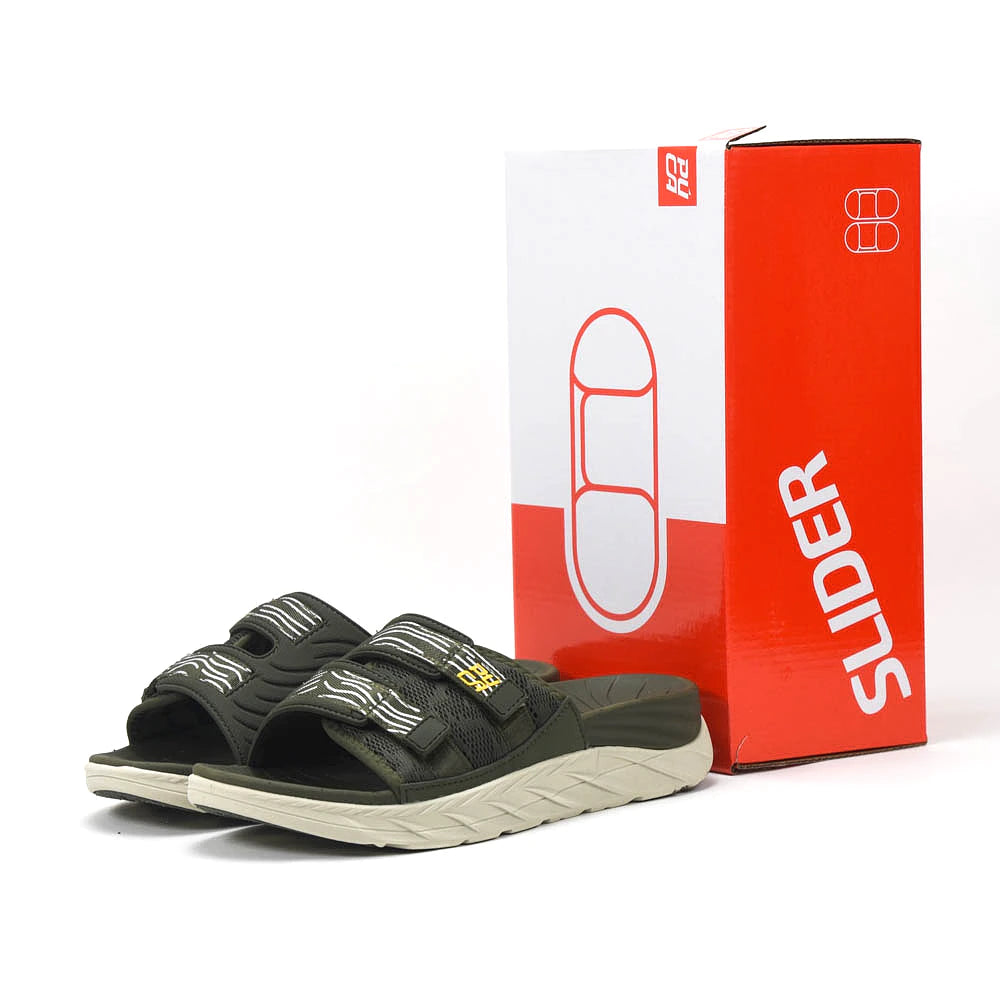 Puca Rampage Olive recovery slides double velcro vue principale BirdNova Algérie