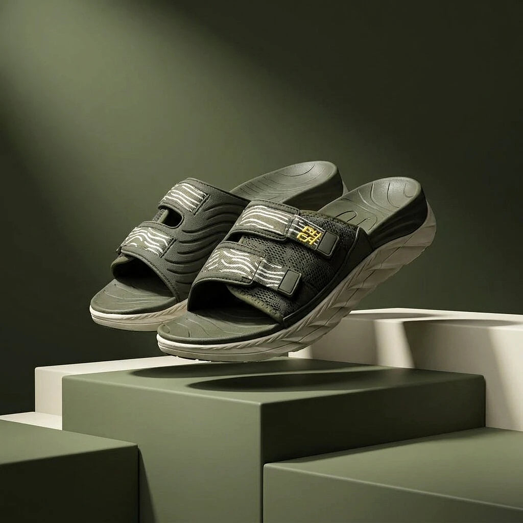 Puca Rampage Olive sandales confort sport double velcro BirdNova