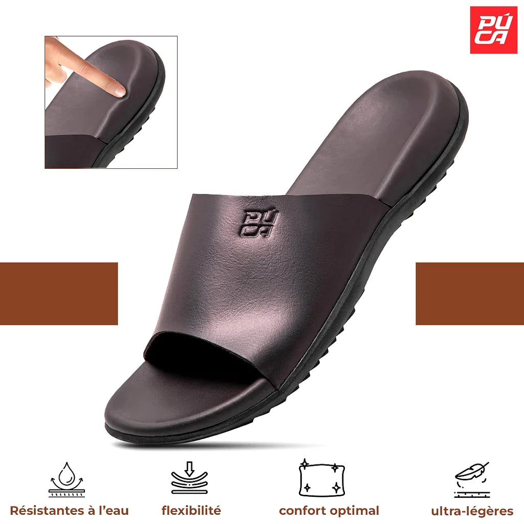 Puca Crater Brown — claquette original BirdNova Algérie
