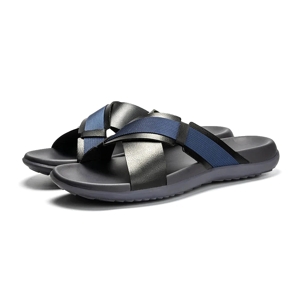 Puca Royal Slider 02 Noir/Bleu — sandale original BirdNova Algérie
