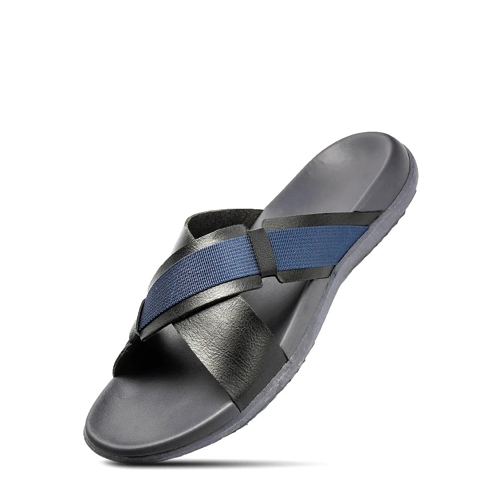 Puca Royal Slider 02 Noir/Bleu — sandale original BirdNova Algérie