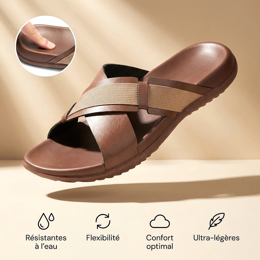 Puca Royal Slider 02 Marron — sandale original BirdNova Algérie
