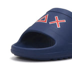 Sun68 Slippers Monoblock Bleu Marine Symbole — claquette original BirdNova Algérie