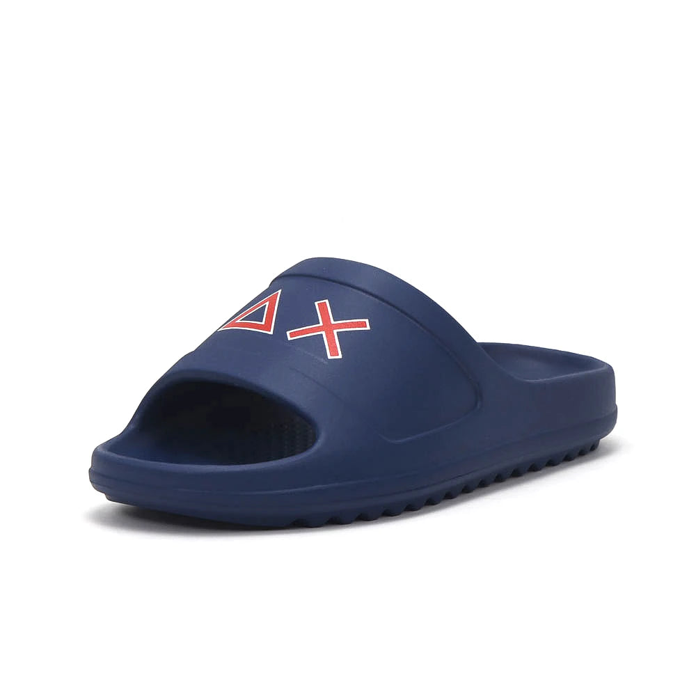 Sun68 Slippers Monoblock Bleu Marine Symbole — claquette original BirdNova Algérie