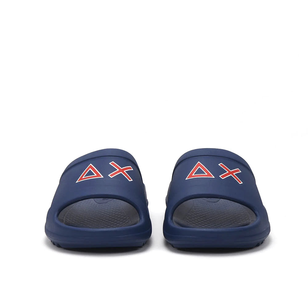Sun68 Slippers Monoblock Bleu Marine Symbole — claquette original BirdNova Algérie