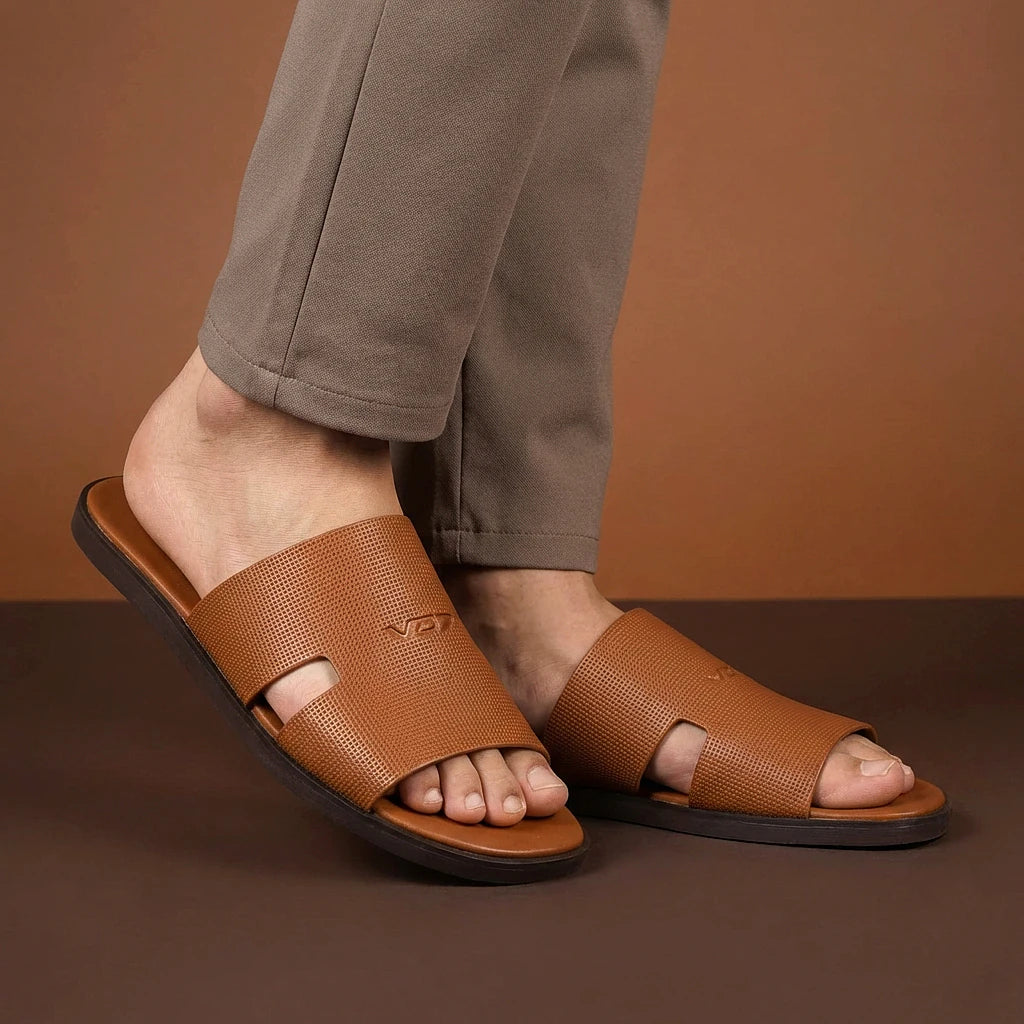 VO7 Mule Sahara Camel portee au pied - claquette homme BirdNova Algerie