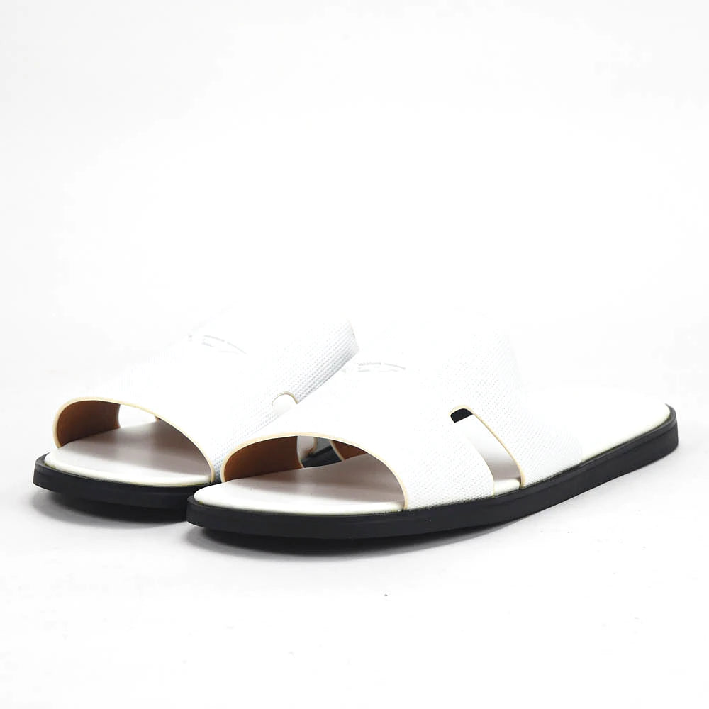 VO7 Mule Sahara Blanche - semelle noire et logo authentique BirdNova Algerie