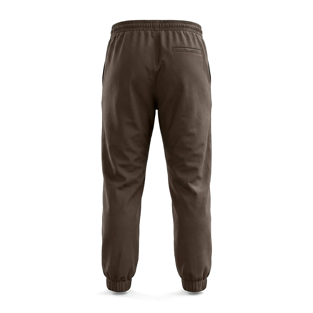 Depart Jogger Slim Marron Homme vue de dos — jogger marron original BirdNova Algérie