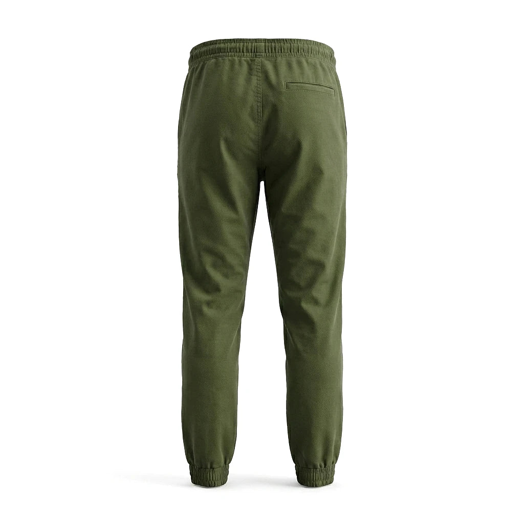 Depart Jogger Slim Vert Militaire — vue de dos, pantalon original BirdNova Algérie